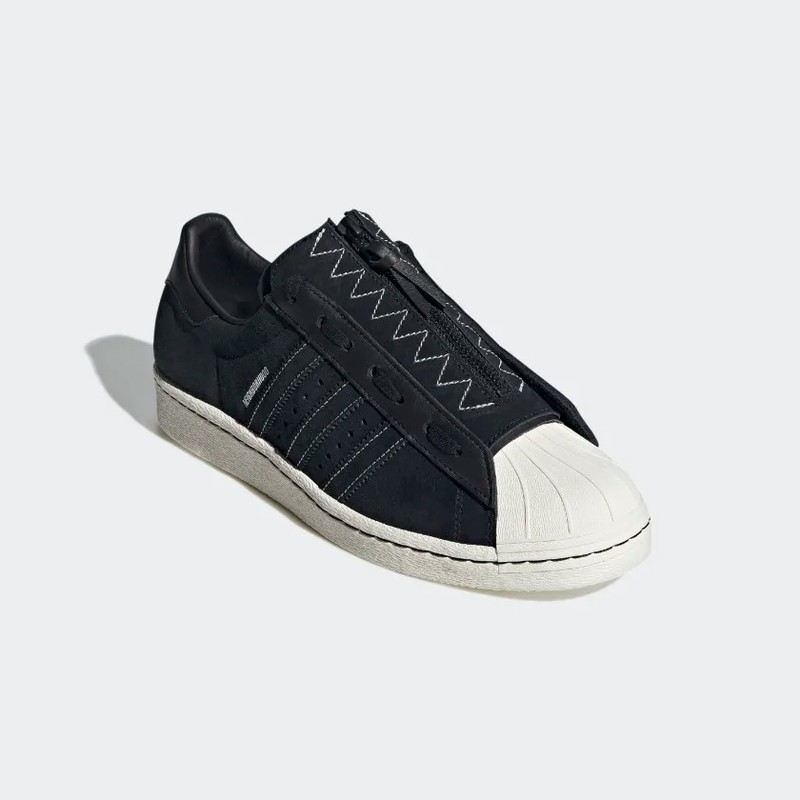 Adidas superstar winterized black n outlet white